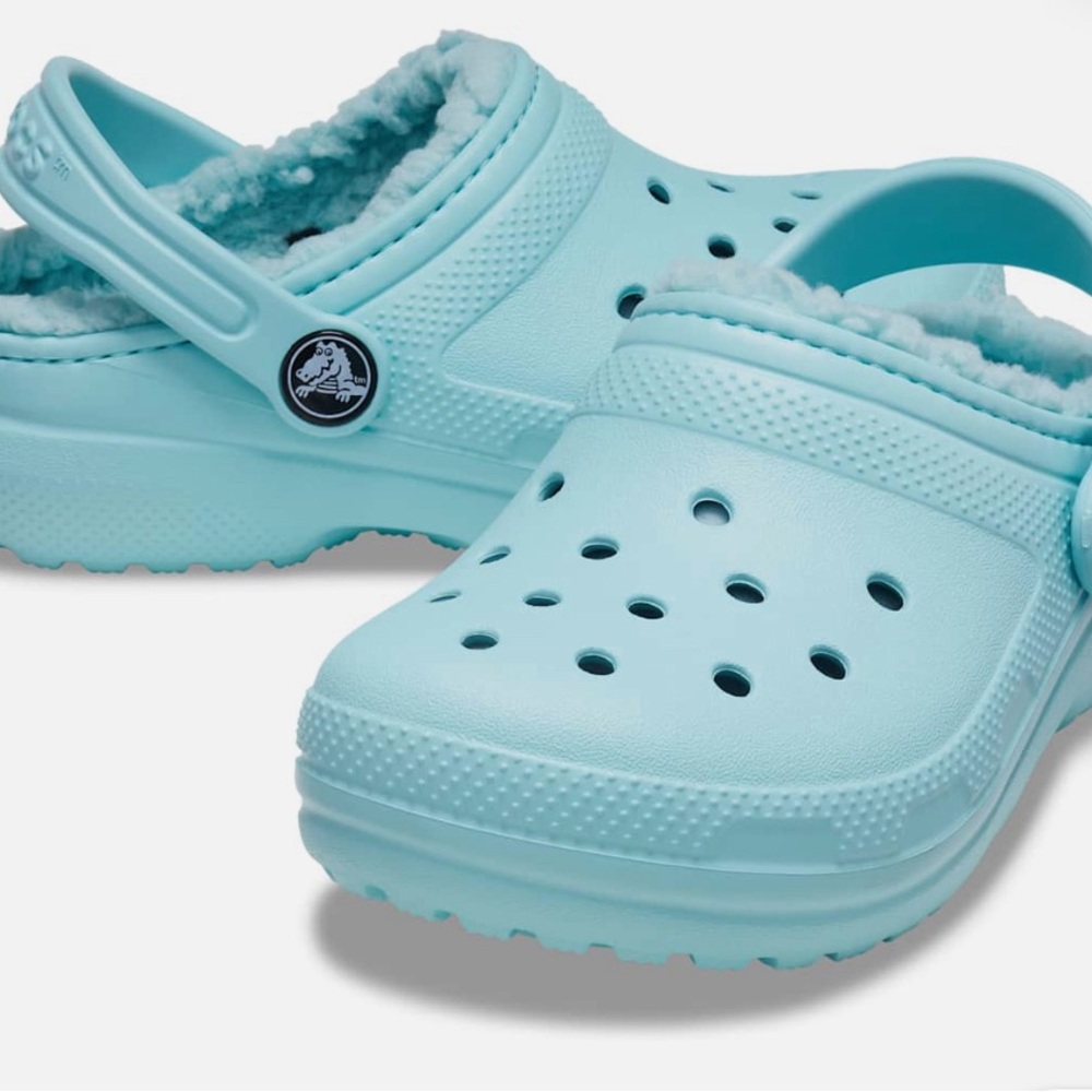 Fleece Lined CROCS - Pure Water